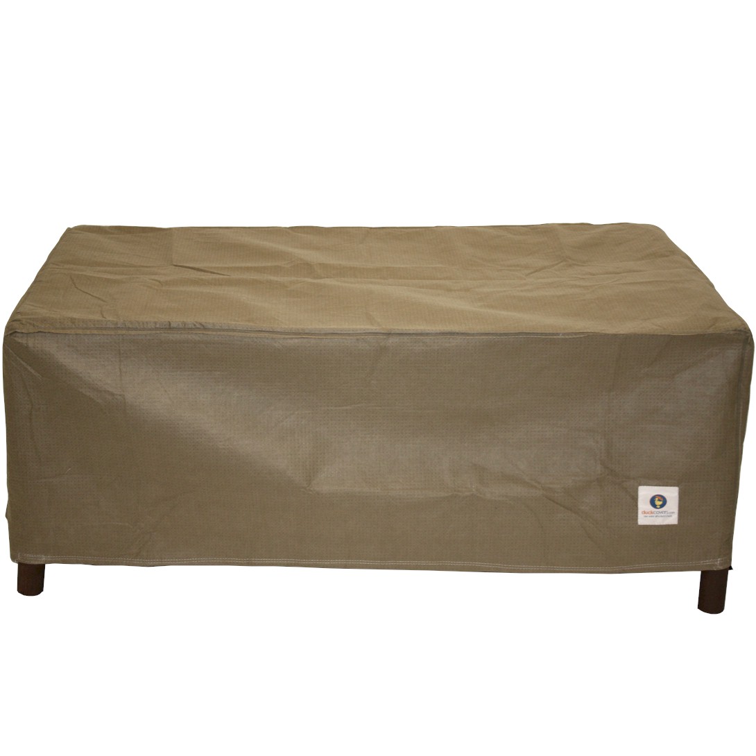 Duck Covers  Essential 40 in. Rectangle Patio Ottoman or Side Table Cover