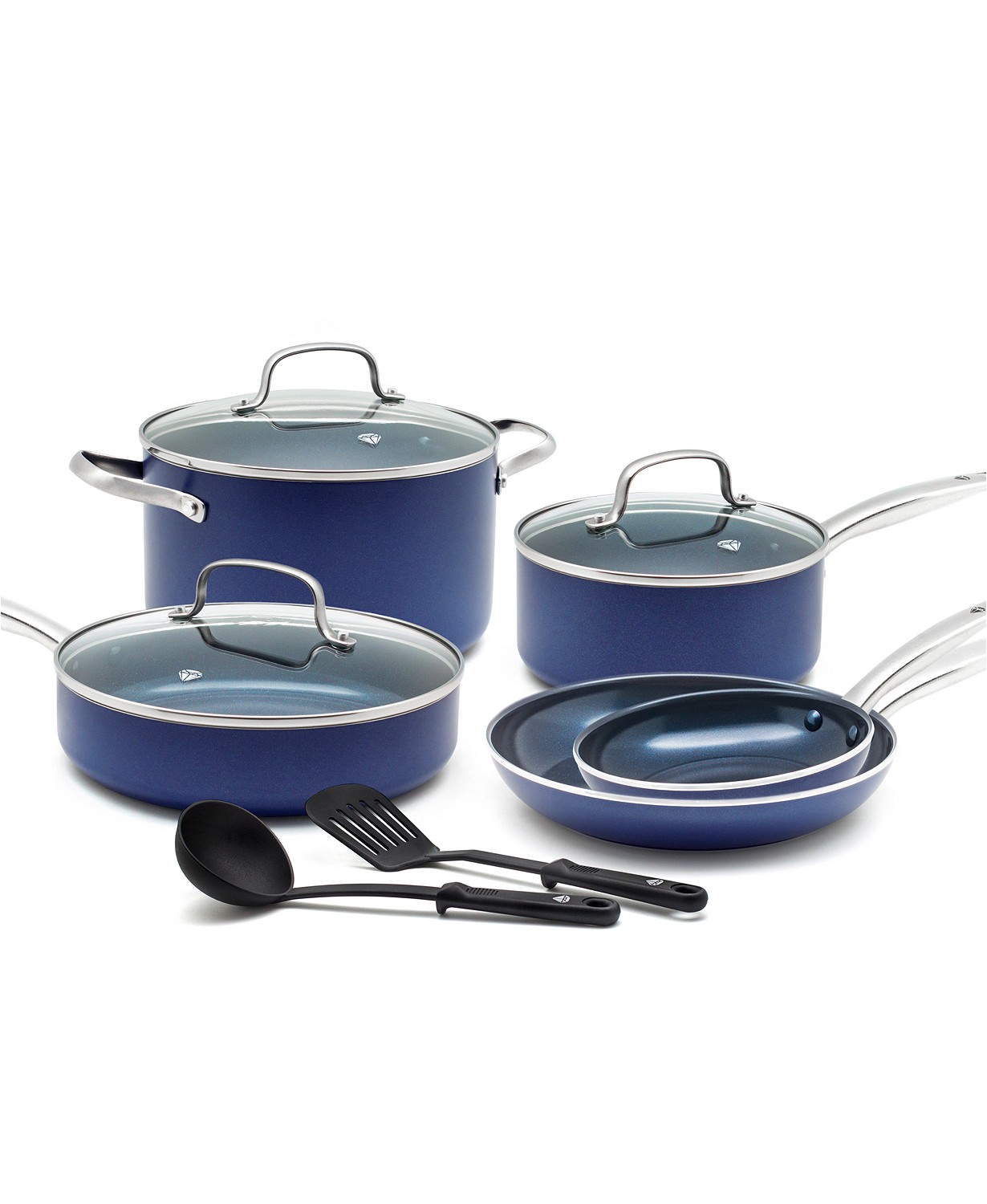 As Seen On TV 10 pc. Blue Diamond Cookware Set As Seen On TV 10 pc. Blue Diamond Cookware Set