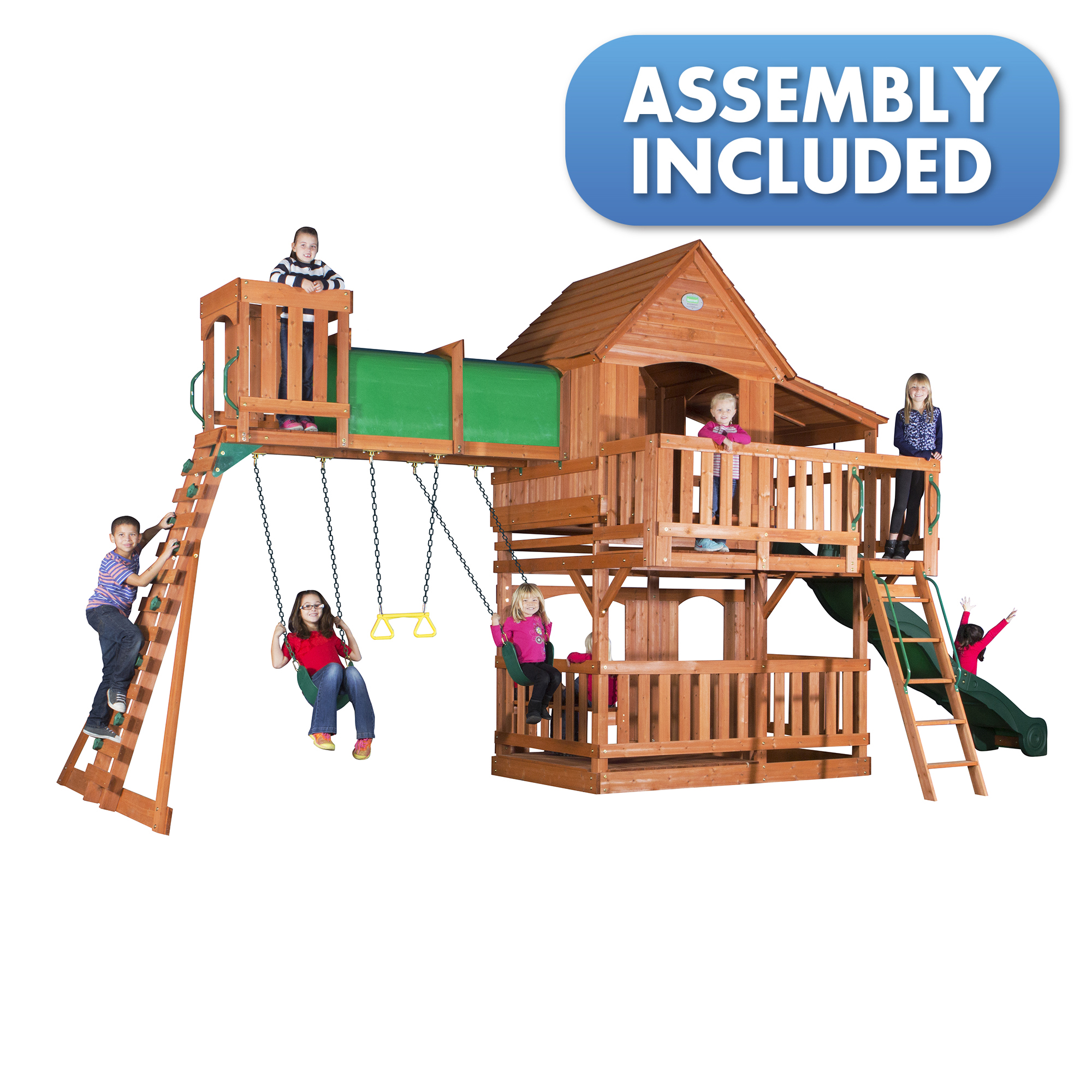 Backyard Discovery Independence Cedar Swing Set Free Delivery