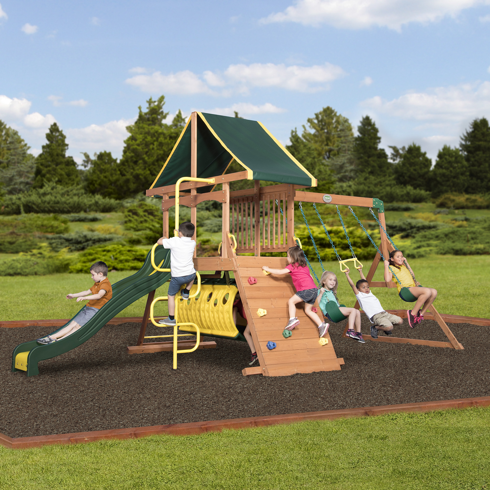Backyard Discovery Rockin Adventure Swing Set