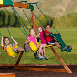 Backyard Discovery Independence All Cedar Wood Swing Set