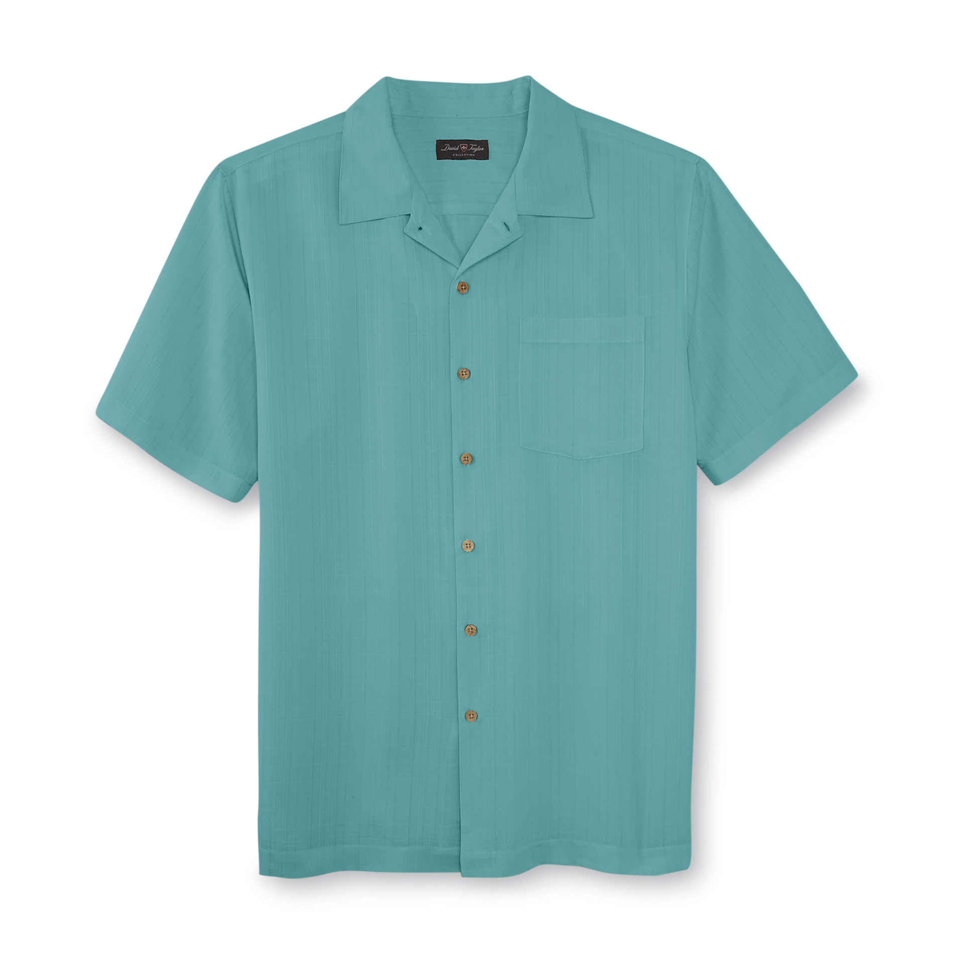David Taylor Collection Men's Big & Tall Short-Sleeve Button-Front Shirt