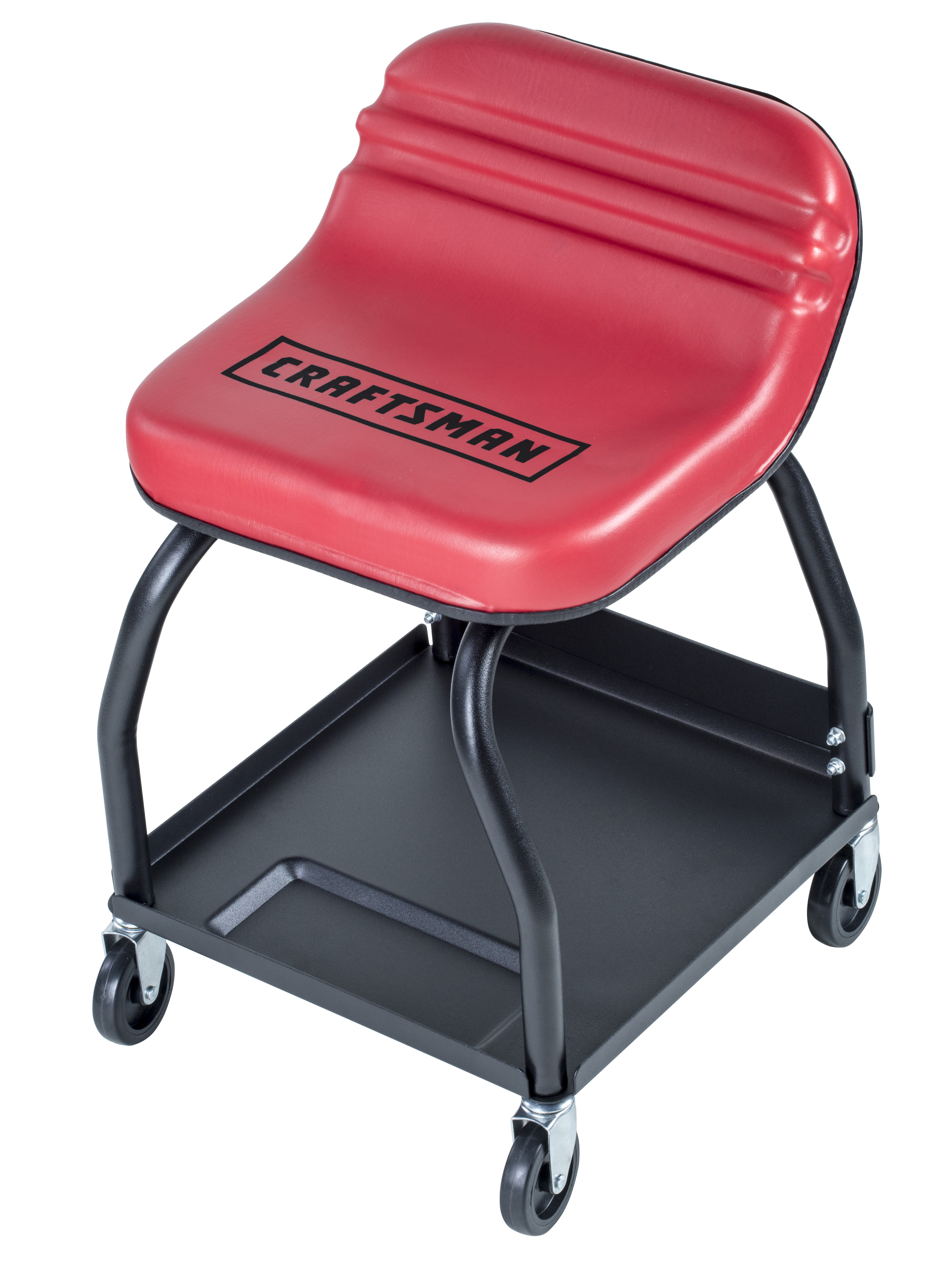 Craftsman High Rise Mechanics Creeper Seat, Black/Red