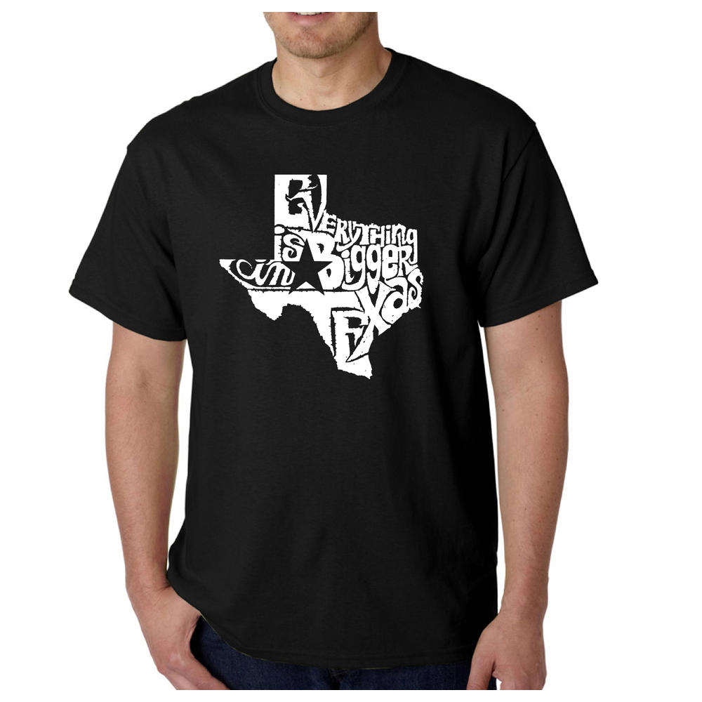 Los Angeles Pop Art Men's T-shirt - Everything is Bigger in Texas
