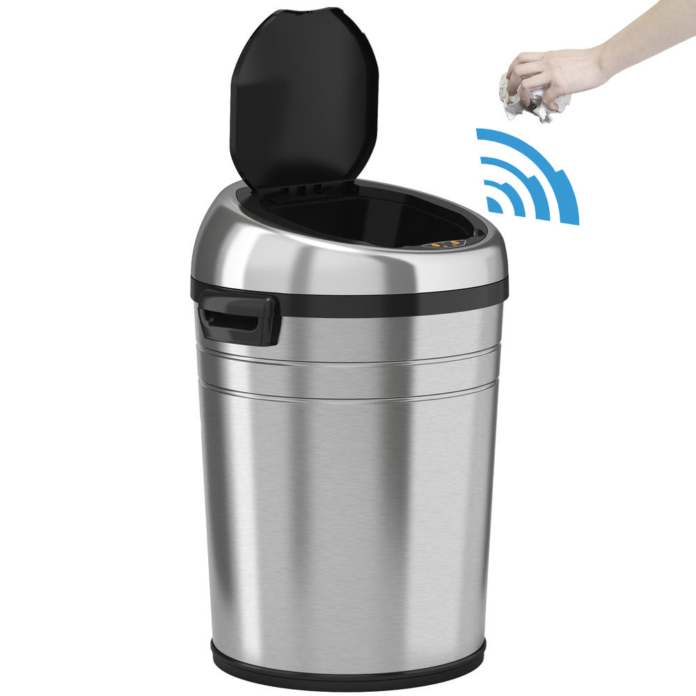 ITOUCHLESS  18 Gallon Large Commercial Size Stainless Steel Automatic Sensor Touchless Trash Can