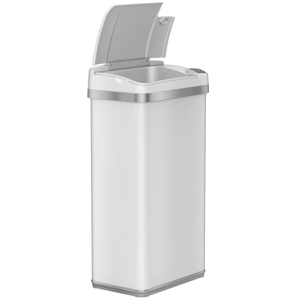 ITOUCHLESS  Automatic Touchless Sensor Trash Can &#8211; includes Odor Filter and Fragrance &#8211; 4 Gallon / 15 Liter - White
