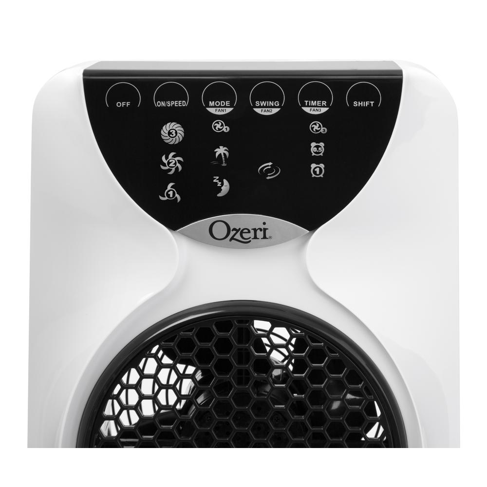 Ozeri OZF3-PAR 3x Tower Fan (44") with Passive Noise Reduction Technology