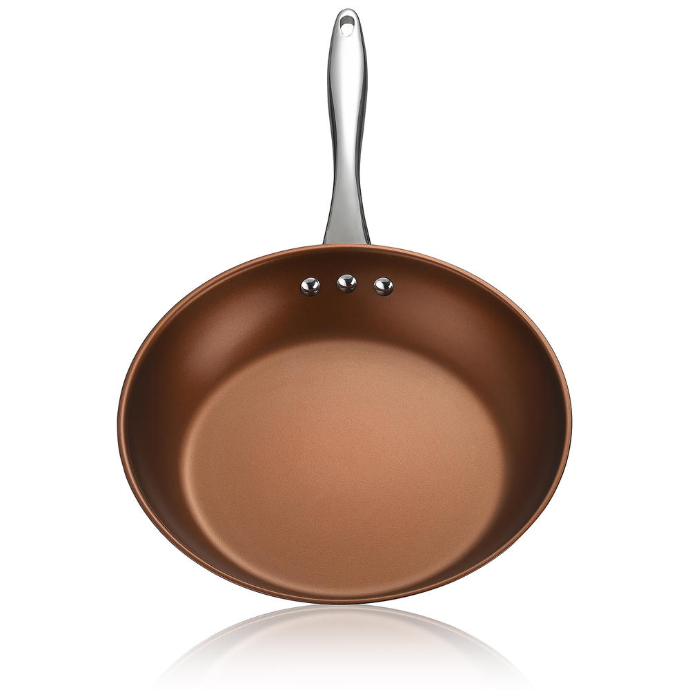 Ozeri 12" Stainless Steel Earth Pan by  with ETERNA, a 100% PFOA and APEO-Free Non-Stick Coating