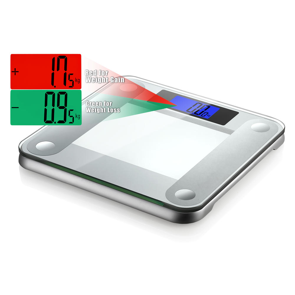 Ozeri  Precision II 440 lbs (200 kg) Bath Scale with 50 gram Sensor Technology (0.1 lbs / 0.05 kg) & Weight Change Detection