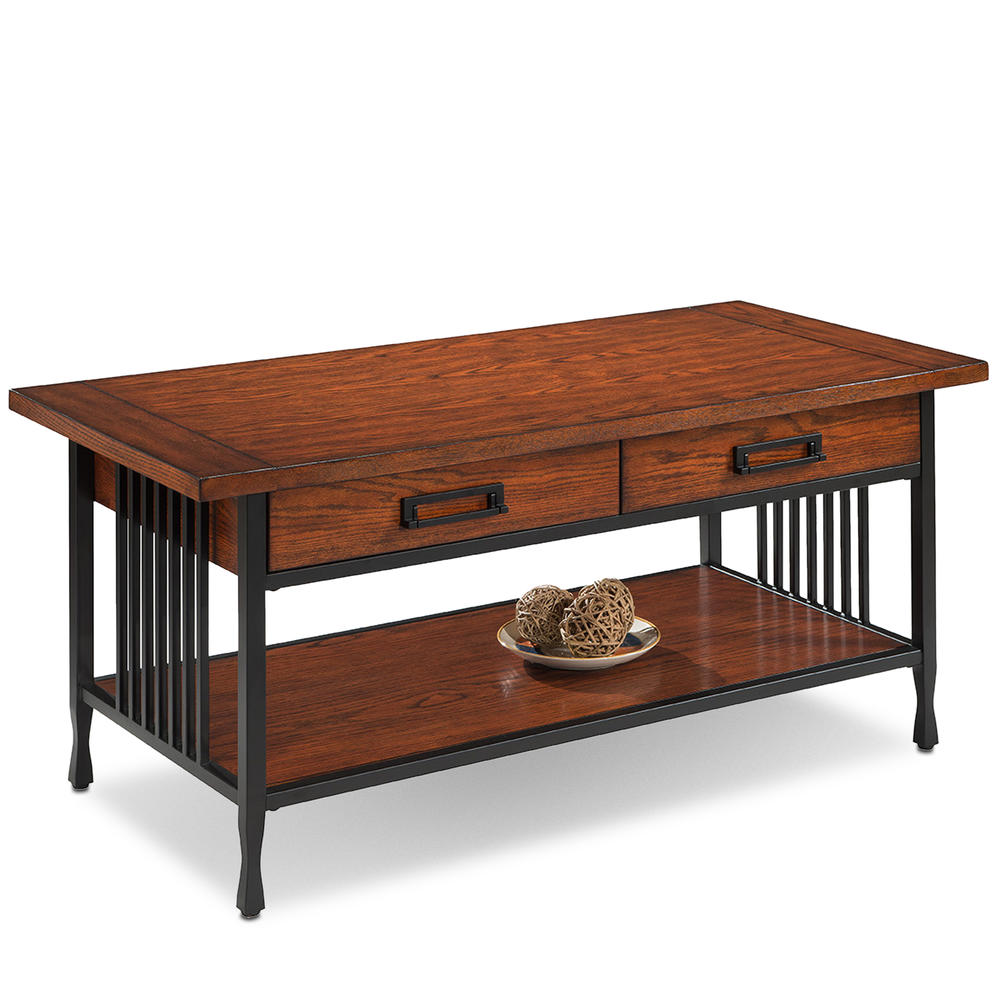 Leick Ironcraft Two Drawer Coffee Table