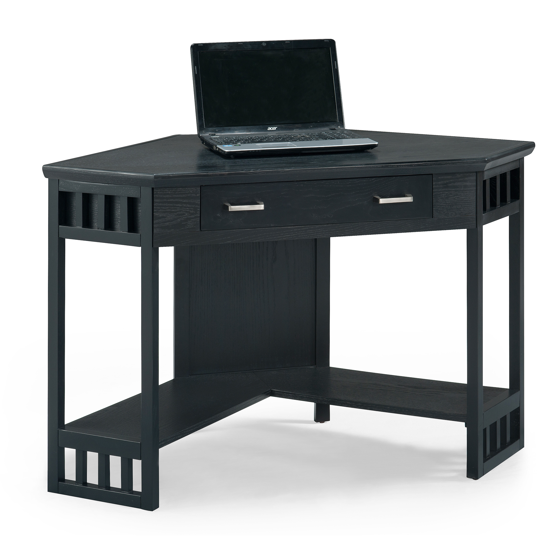 Leick Black Corner Computer/Writing Desk Leick Black Corner Computer/Writing Desk