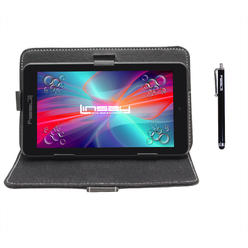 LINSAY 7'' New Quad-Core 2GB RAM 32GB android 12 Tablet with Black Standing Case and Stylus Pen
