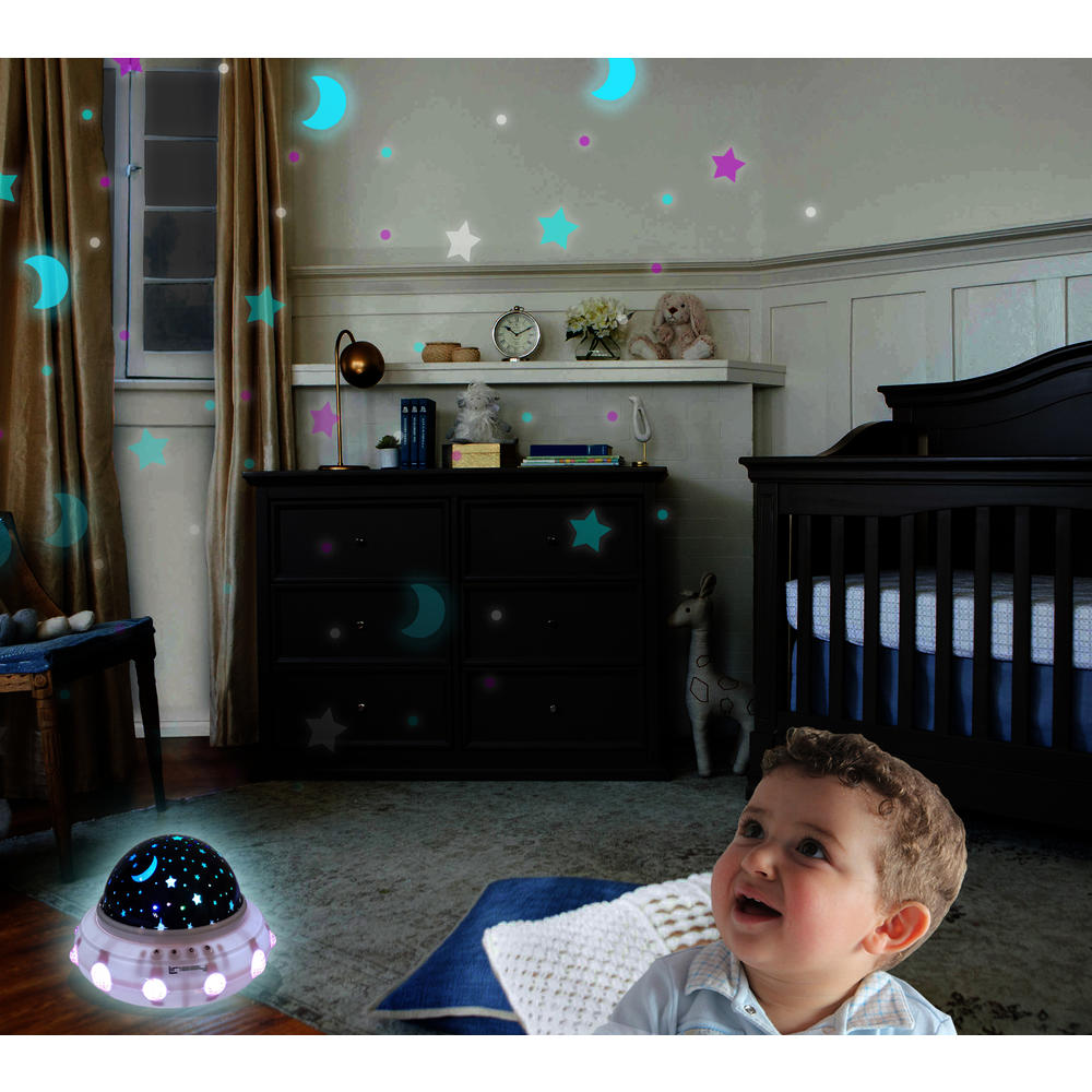 LINSAY &#174; SL1KW Smart Kids LED Lamp Projector Universe