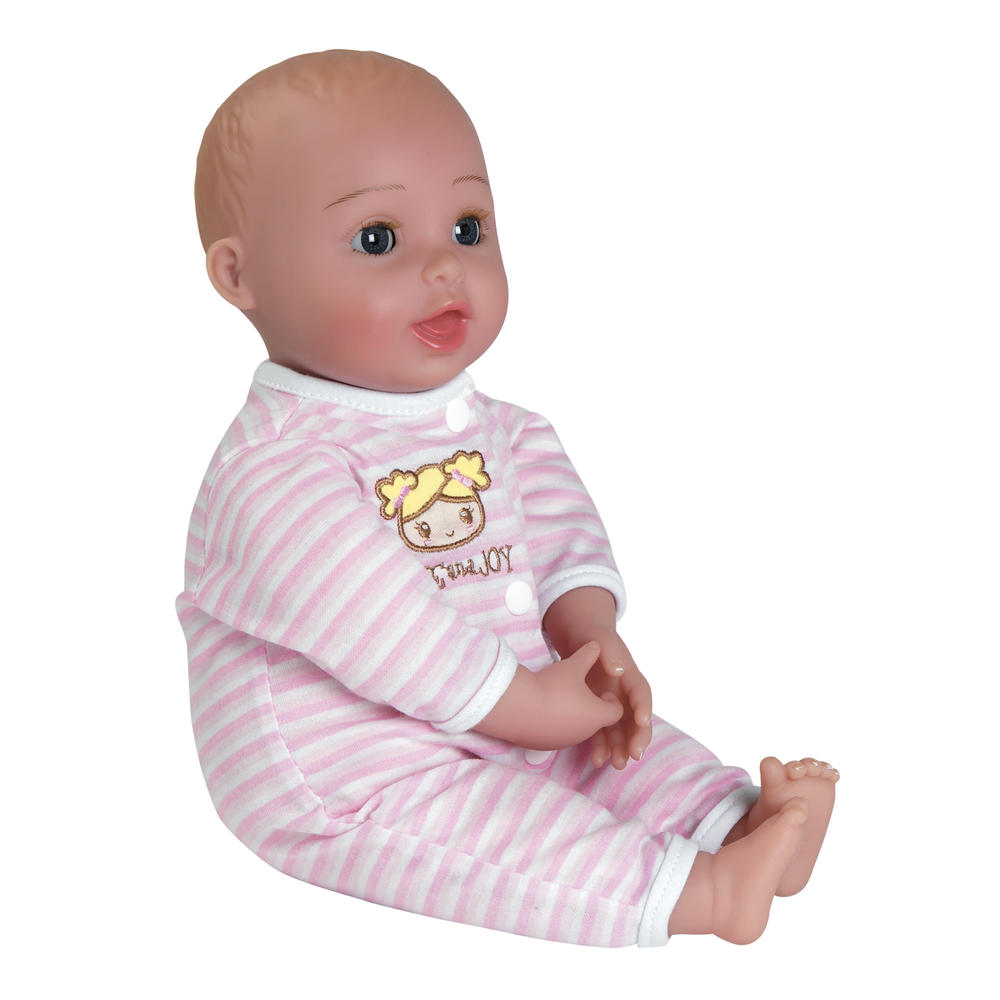 Adora Dolls GiggleTime Giggling Laughing Sounds Open/Close Eyes Baby Doll w/Carrier - Blonde Hair Girl