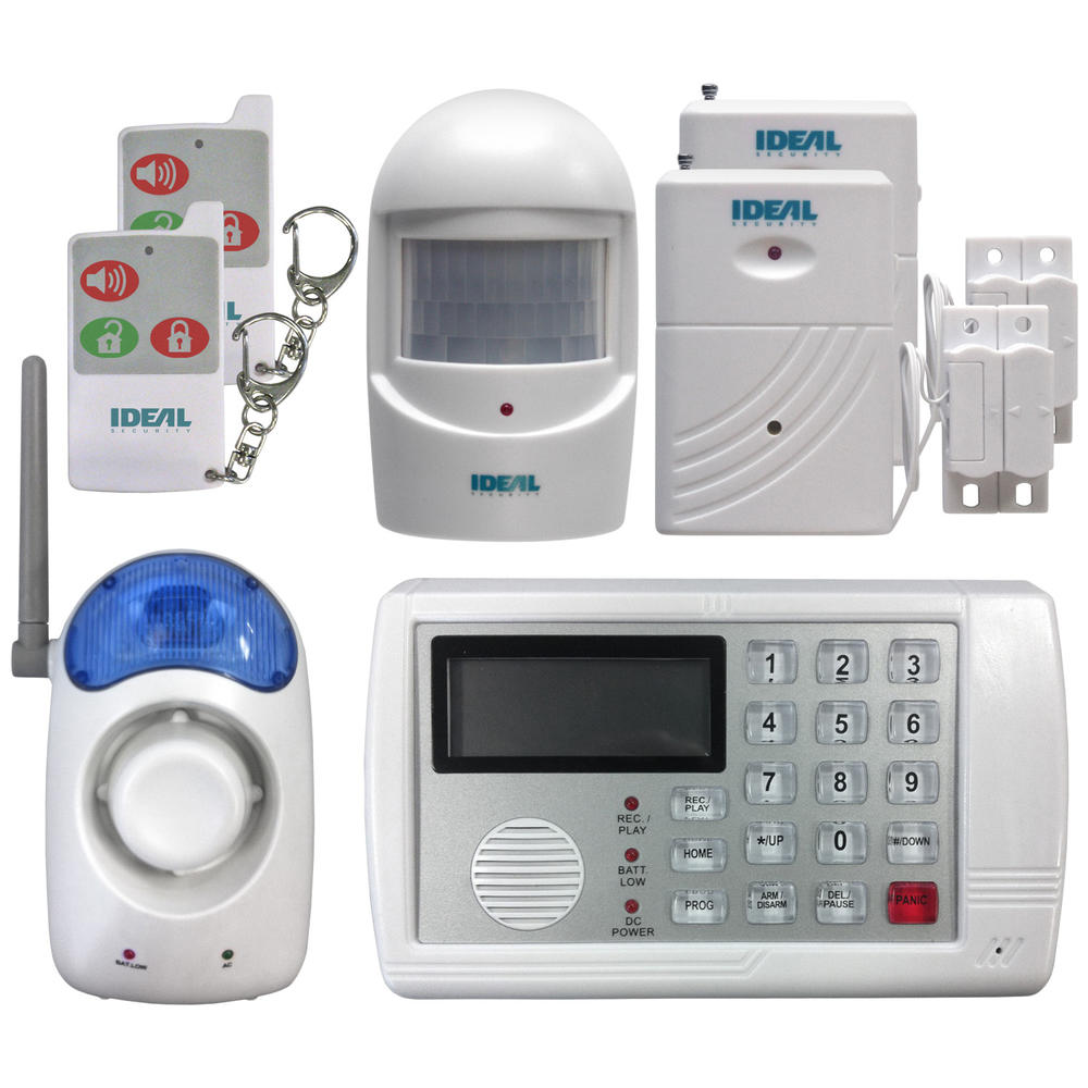 Ideal Security Inc. Wireless Home Security System with Telephone Auto-Dialer