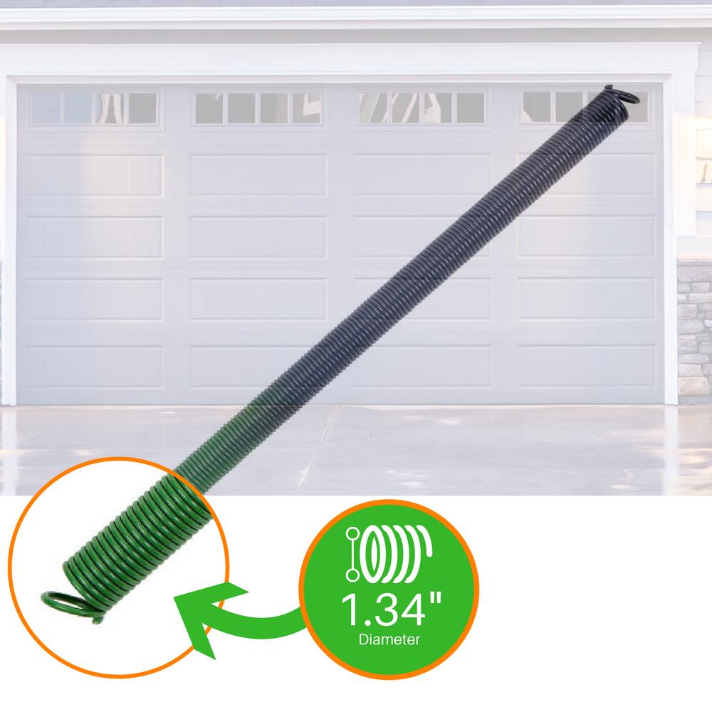Ideal Security Inc. 120 lbs (Green) Garage Door Extension Spring