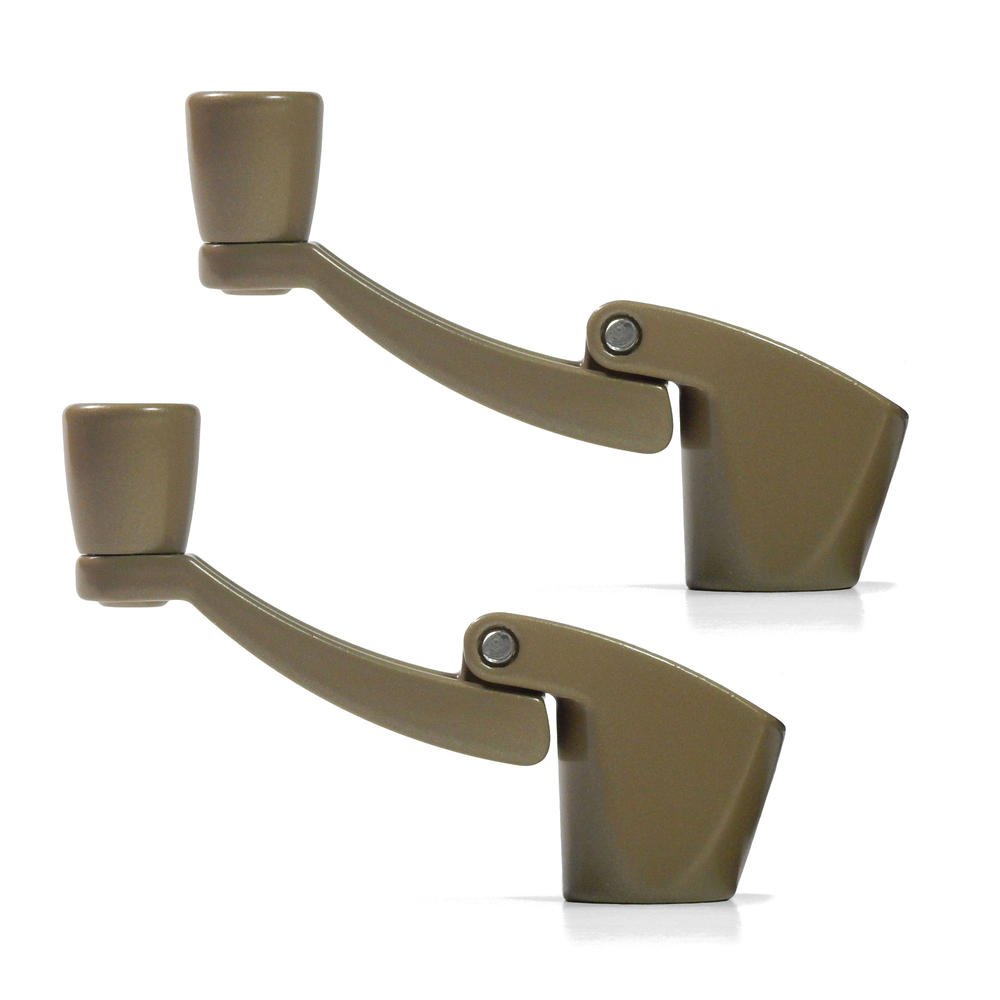 Ideal Security Inc. Fold Away Window Crank Handles in Bronze Finish (2-pack)