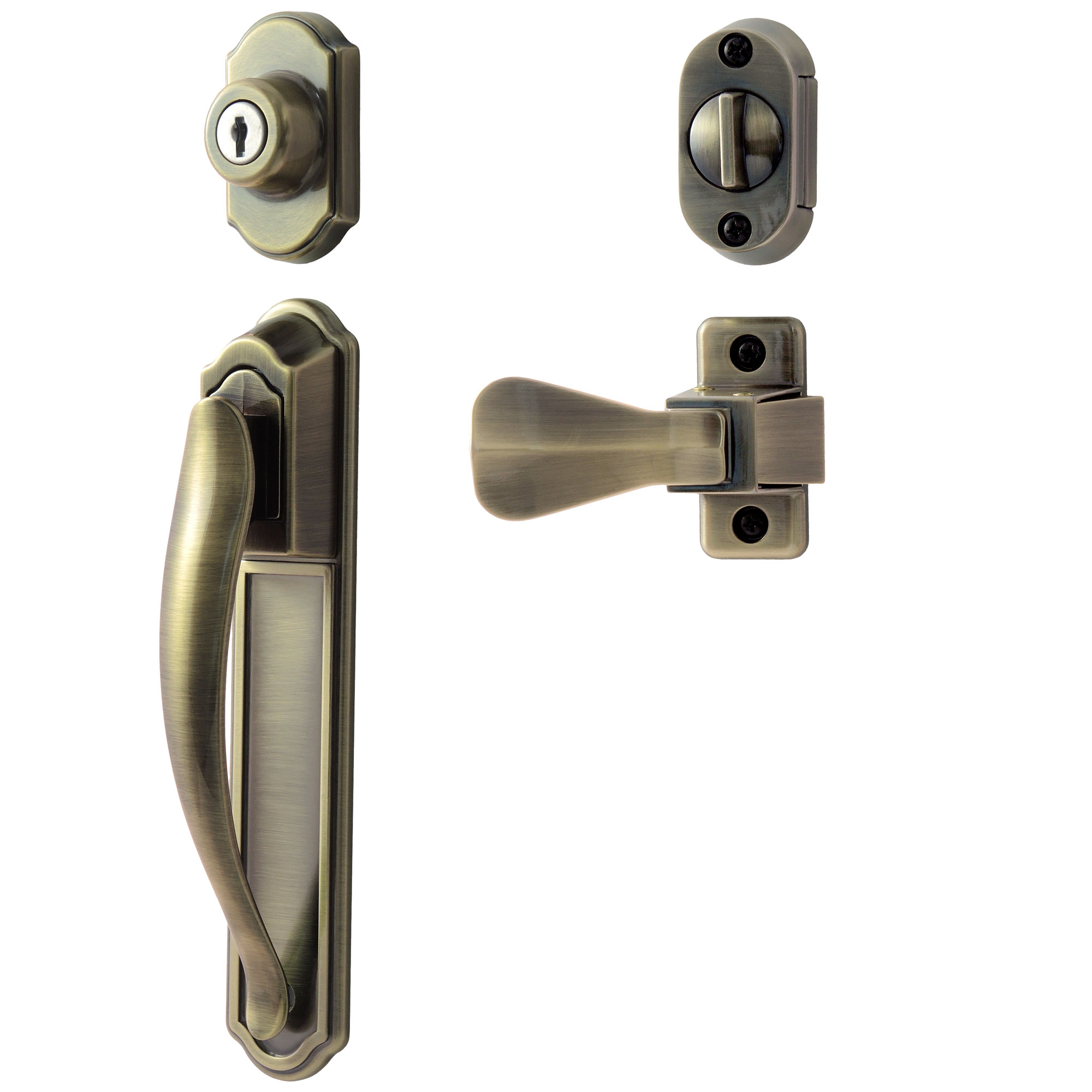 Auto Door Lock >> Ideal Security Inc. Antique Brass Deluxe Storm and Screen Pull Handle and Keyed Deadbolt - Home ... Auto Door Lock >> Ideal Security Inc. Antique Brass Deluxe Storm and Screen Pull Handle and Keyed Deadbolt - Home ...