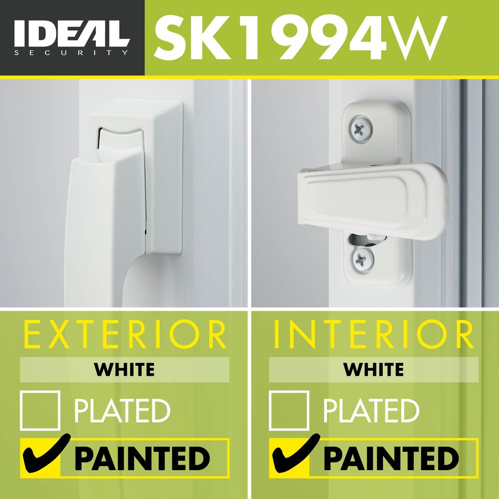 Ideal Security Inc. Pull Handle Set Painted White