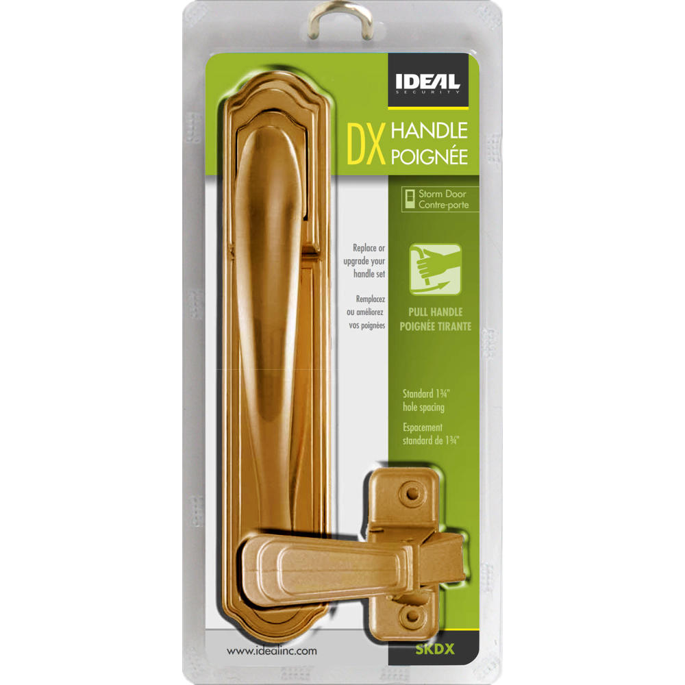 Ideal Security Inc. Storm and Screen Door Pull Handle Set with Back Plate E-Coat Finish