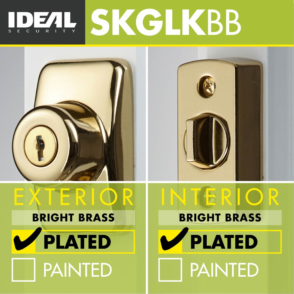 Ideal Security Inc. Keyed Deadbolt (Brass E-coat)