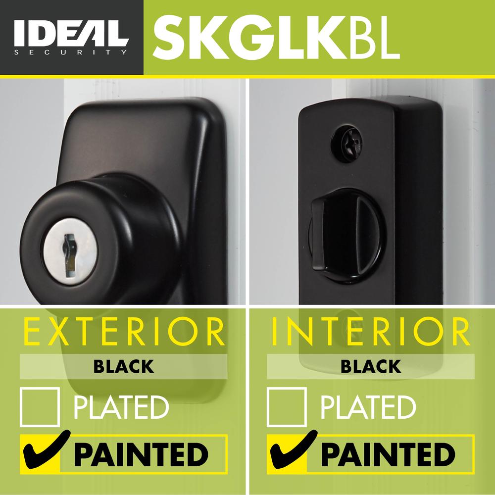 Ideal Security Inc. Keyed Deadbolt (Black)