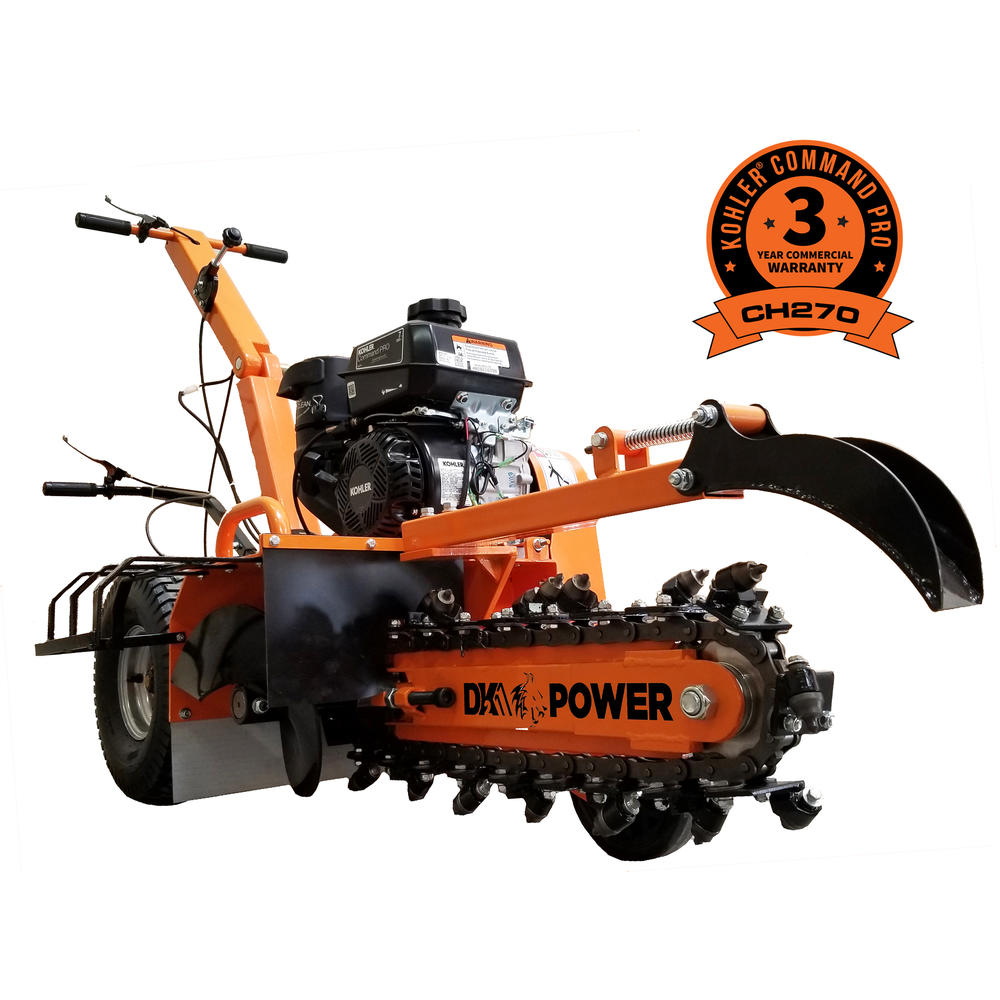 DK2 Power OPT118 18" - 7HP Trencher with KOHLER CH270 Command PRO commercial gas engine -