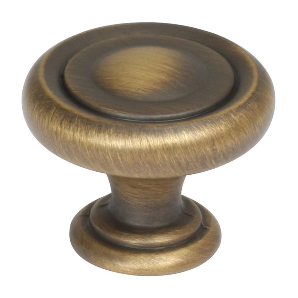 Design House 203315 Town Square Door and Cabinet Knob  Antique Brass Finish