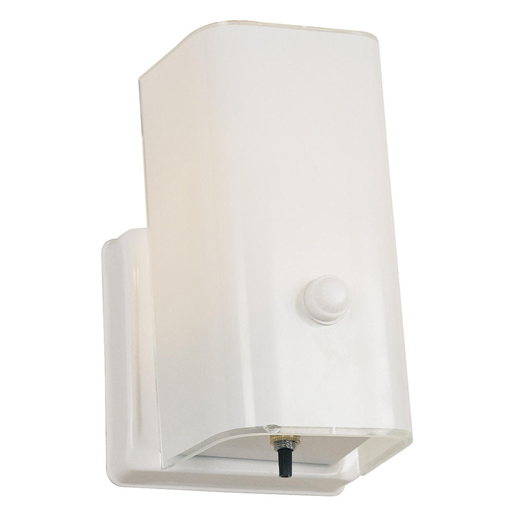 Design House 501130 1-Light Wall Sconce with Switch, White Finish
