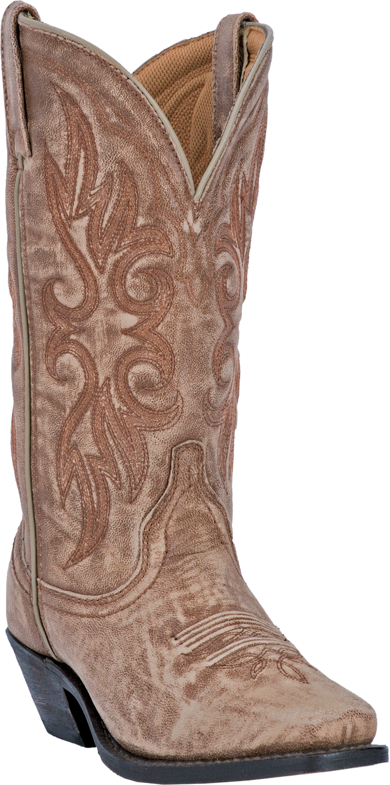 Laredo Women's Maricopa Tan/Tan 12 W/ Insert Snip Cowboy Boot