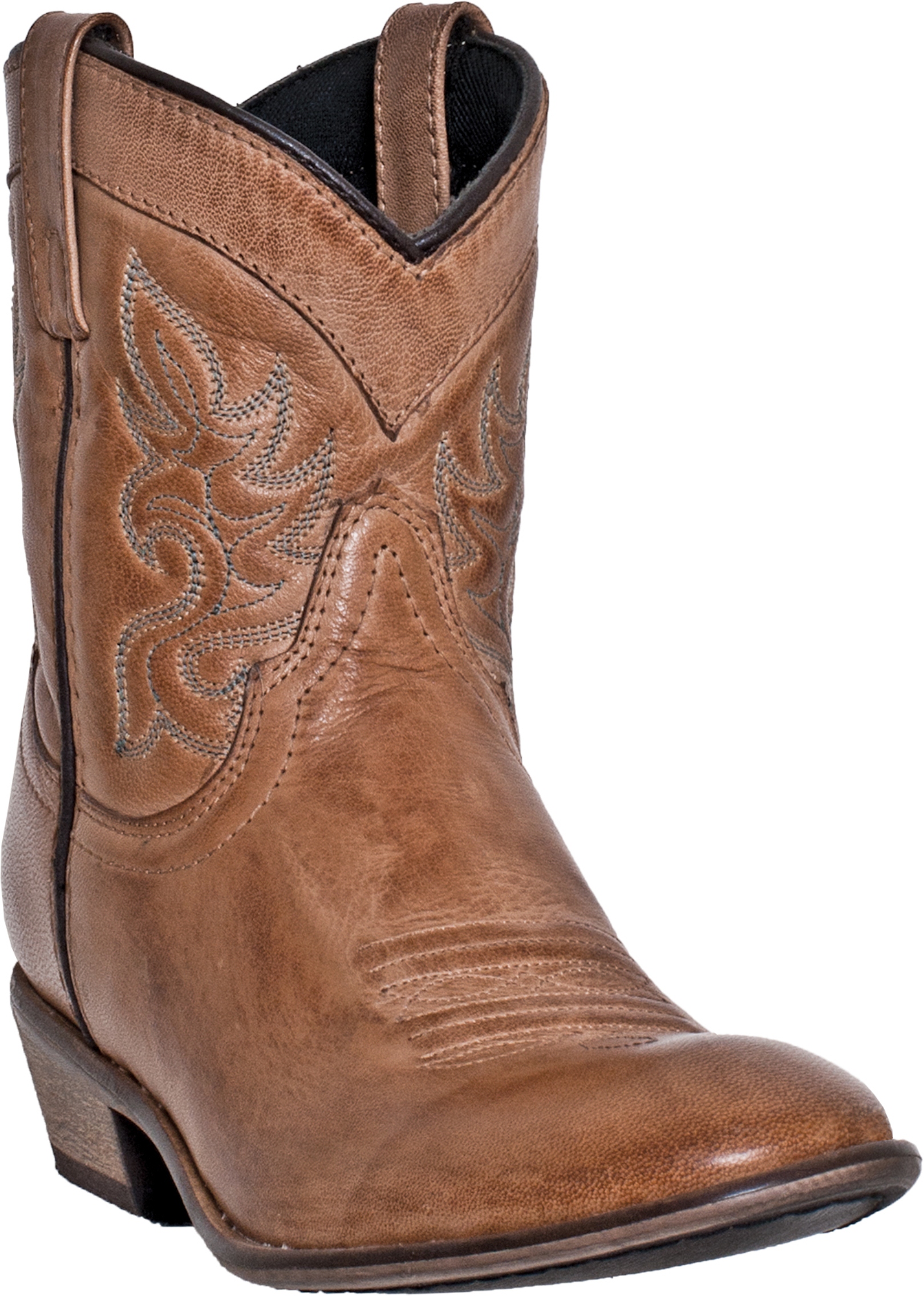 Dingo Women's Antique Tan 6 W/ Collar Cowboy Boot