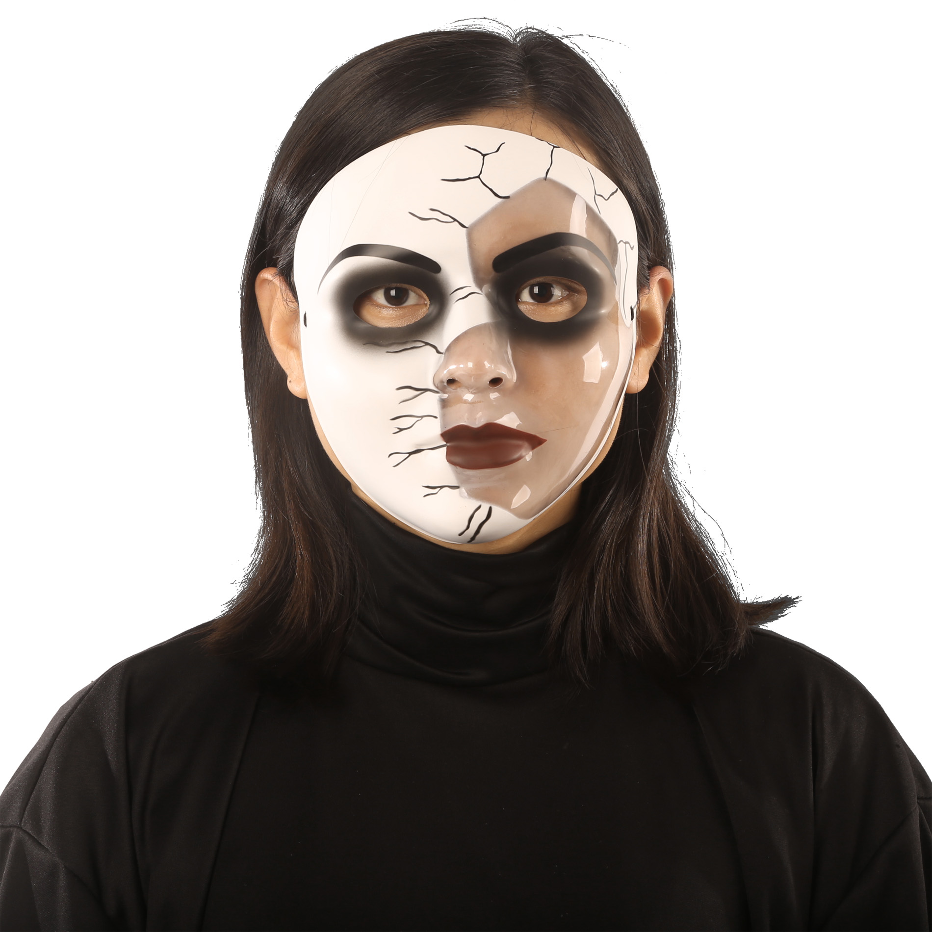 Totally Ghoul Halloween Cracked Mask