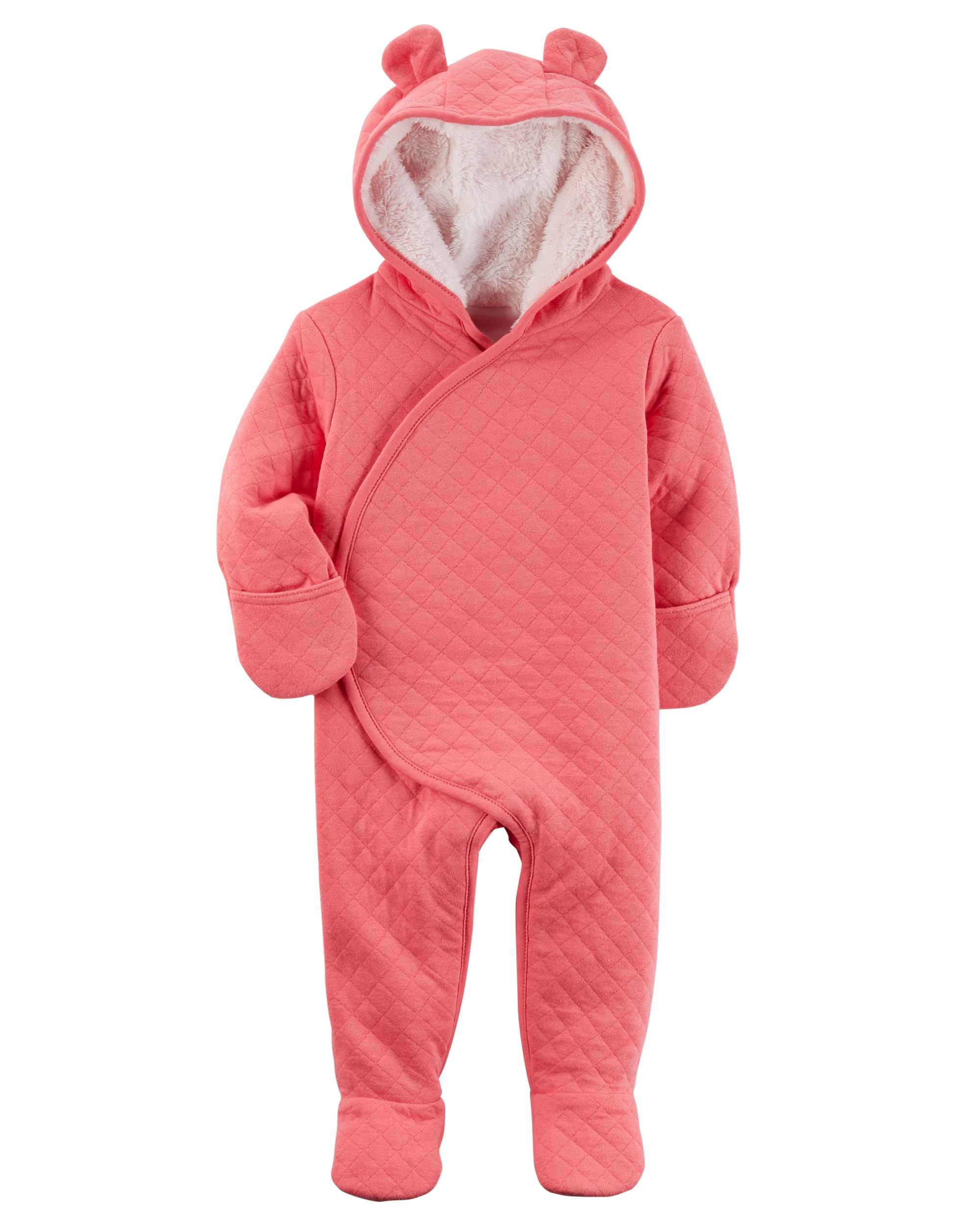 Carter's Newborn ’ Hooded Pram Suit Shop Your Way Online Shopping