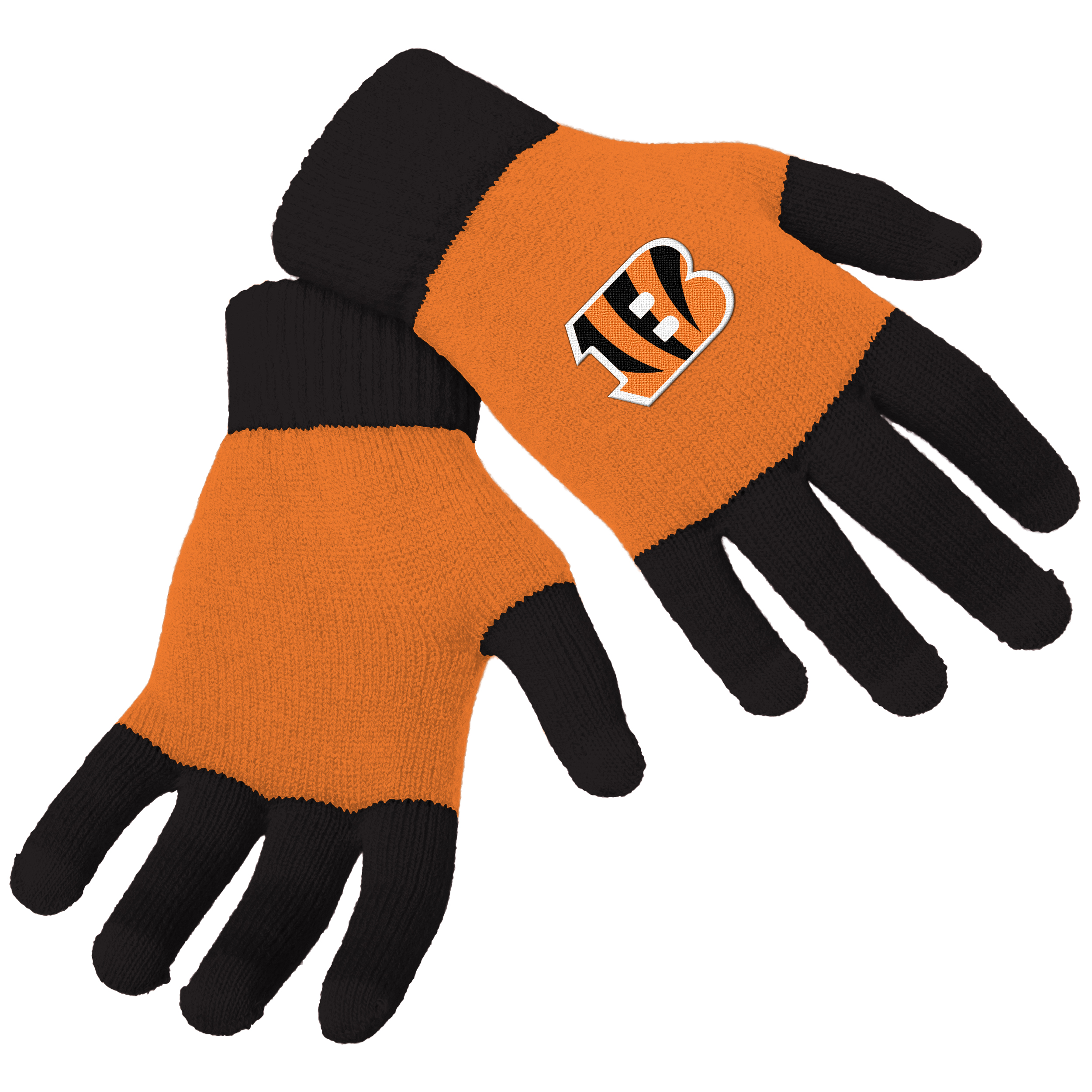 NFL Men’s Colorblock Knit Gloves Cincinnati Bengals Shop Your Way