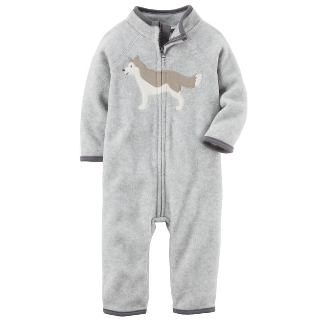 Carter's Baby Boys’ Heathered Fleece Jumpsuit