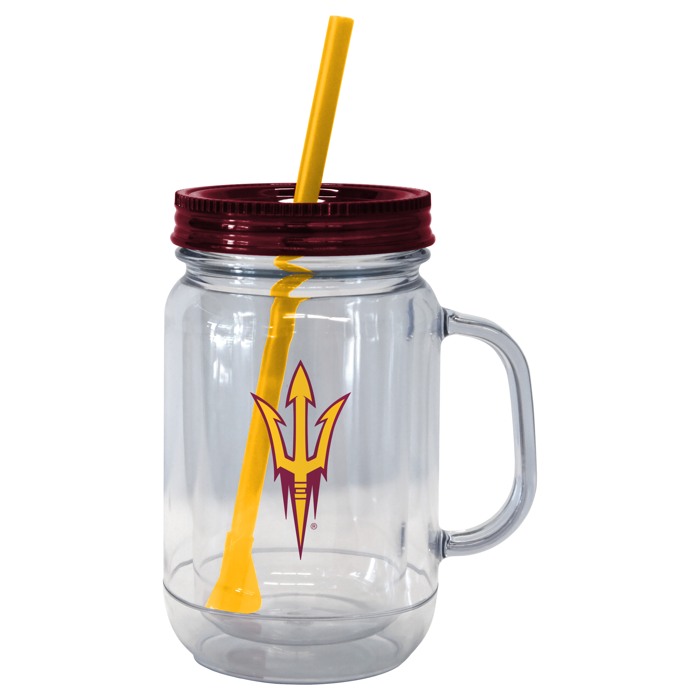 NCAA Logo Mason Jar - Arizona State Sun Devils, Brown NCAA Logo Mason Jar - Arizona State Sun Devils, Brown