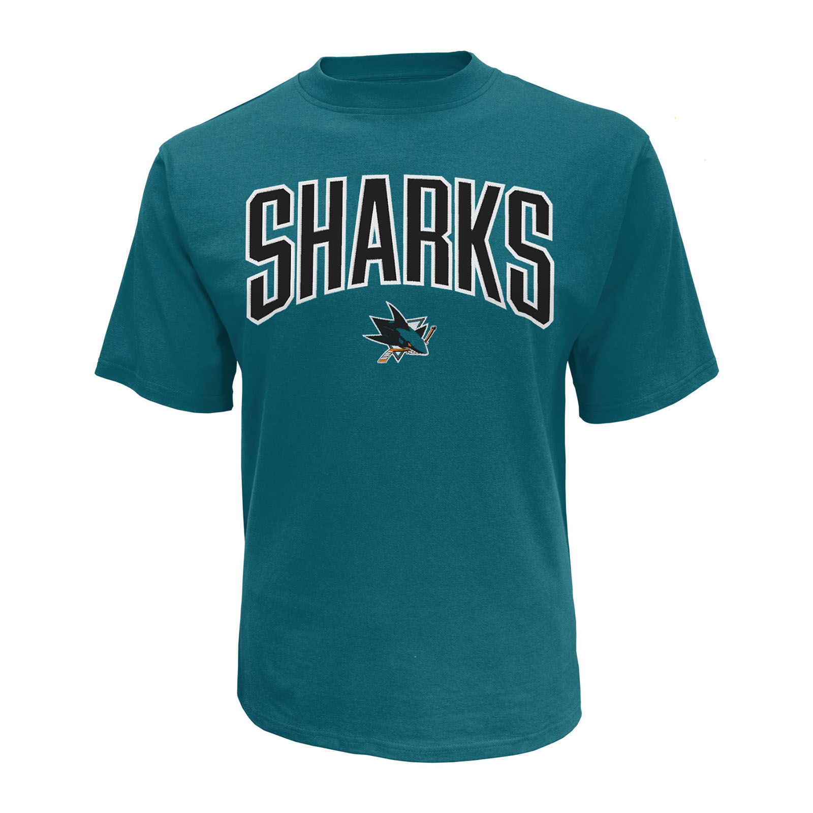 NHL Men’s Big & Tall Applique T-Shirt - San Jose Sharks, Size: 3XL NHL Men’s Big & Tall Applique T-Shirt - San Jose Sharks, Size: 3XL