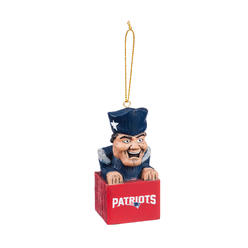 NFL Team Sports America New England Patriots 3.5" Mascot Ornament
