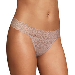 Maidenform Women&#8217;s Lace Thong Panties