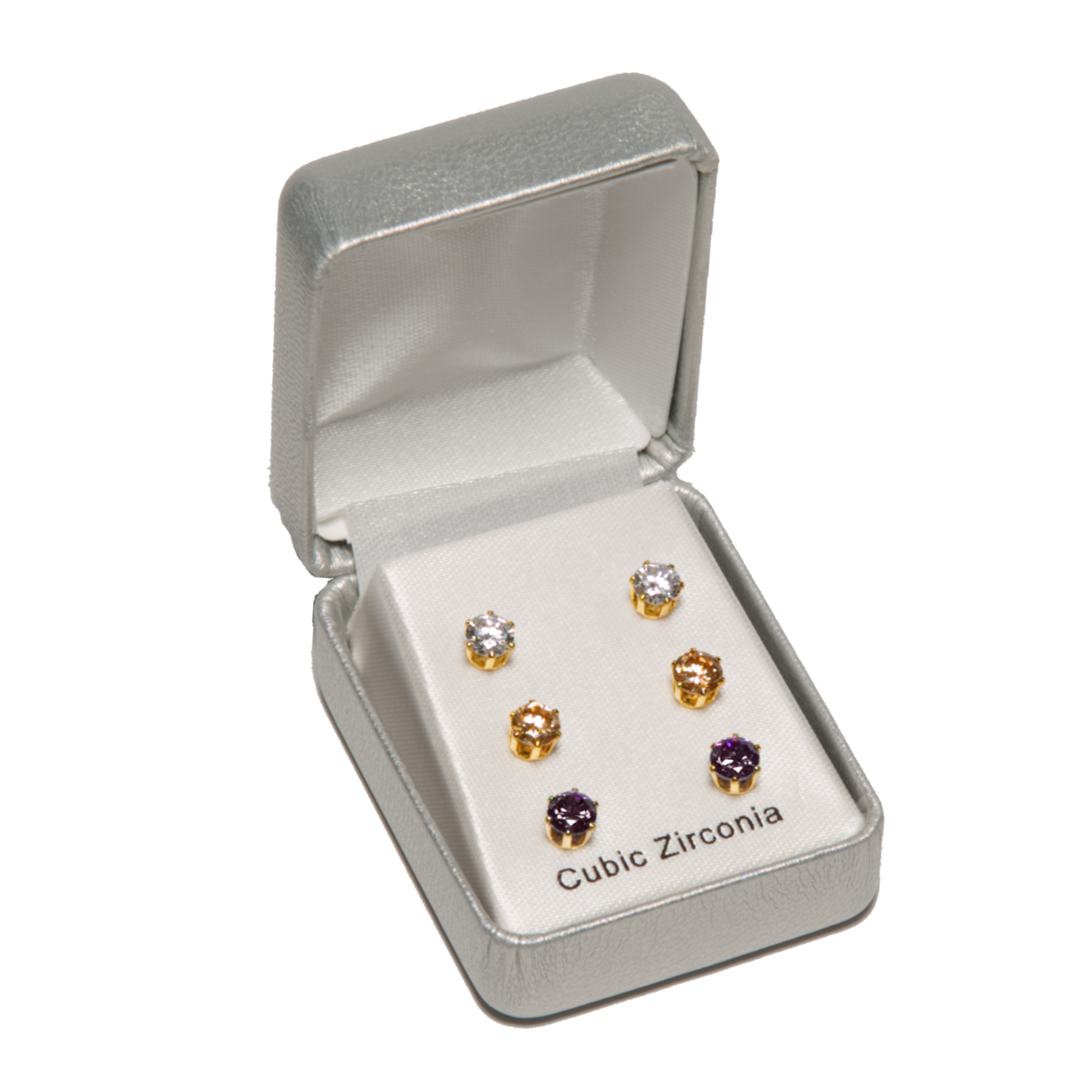 Women&#8217;s Set of 3 Gold-Tone Stud Earrings