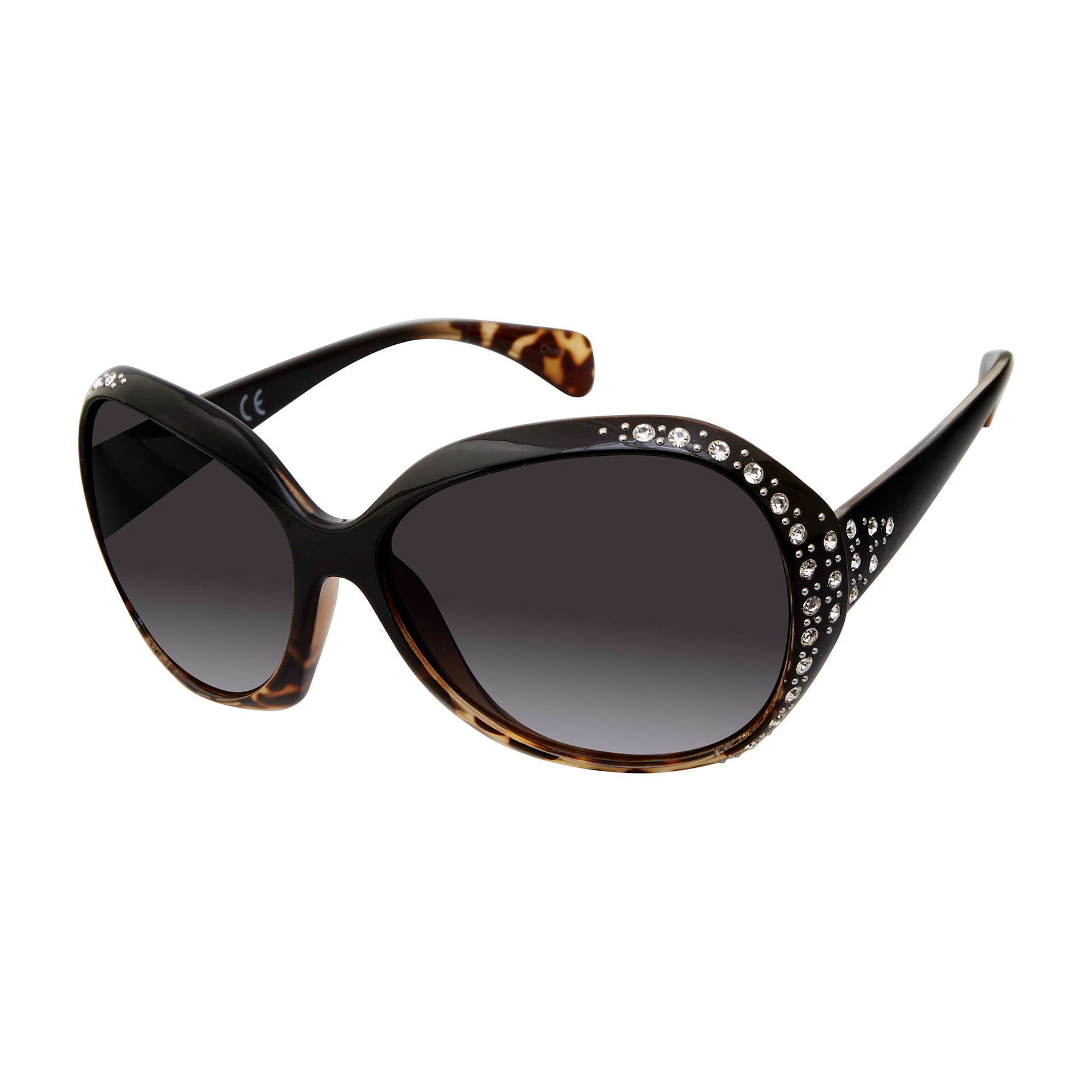 Women's Oversized Crystal Embellished Sunglasses