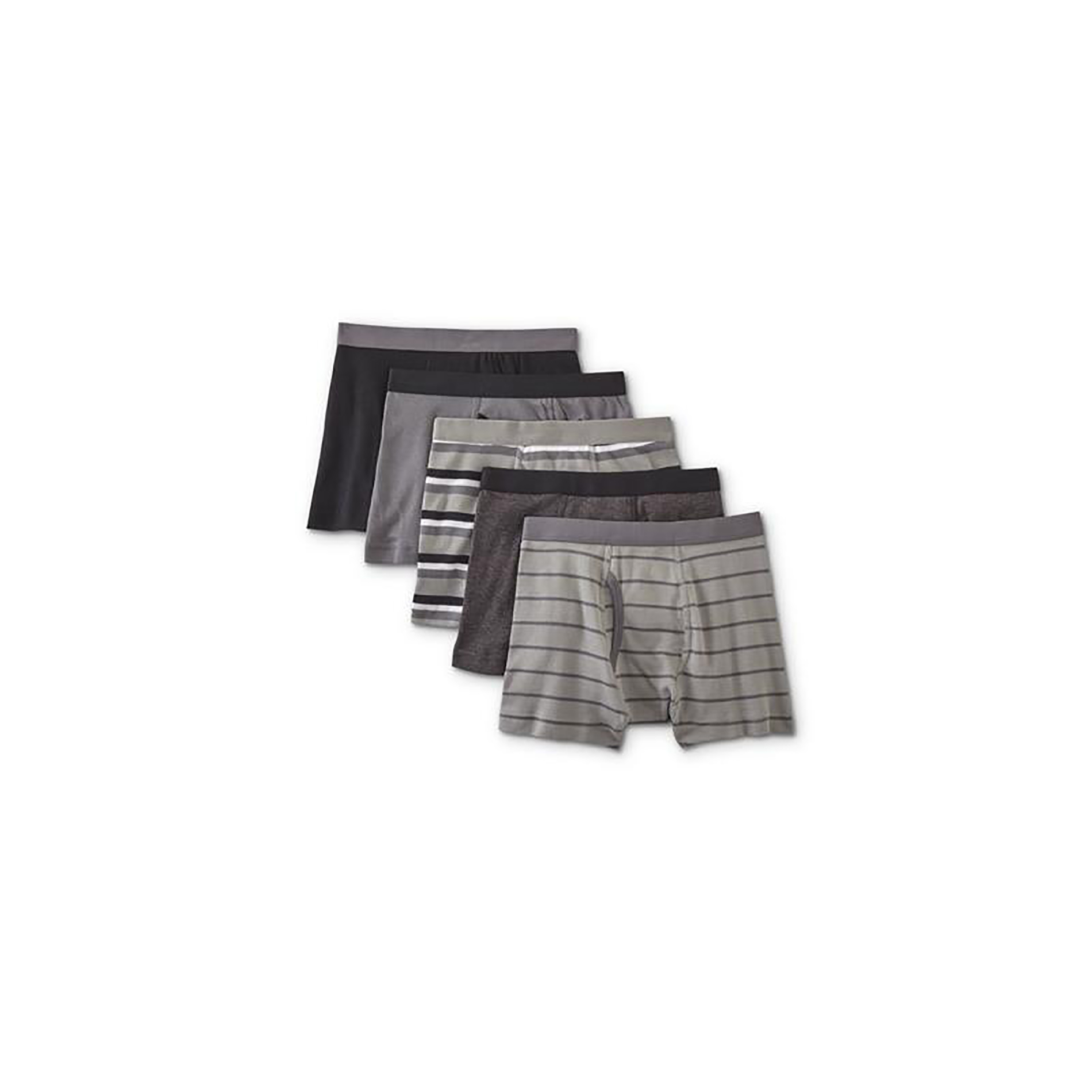 Boys' 5-Pack Boxer Briefs - Striped, Size: XS, Multi-color Boys' 5-Pack Boxer Briefs - Striped, Size: XS, Multi-color