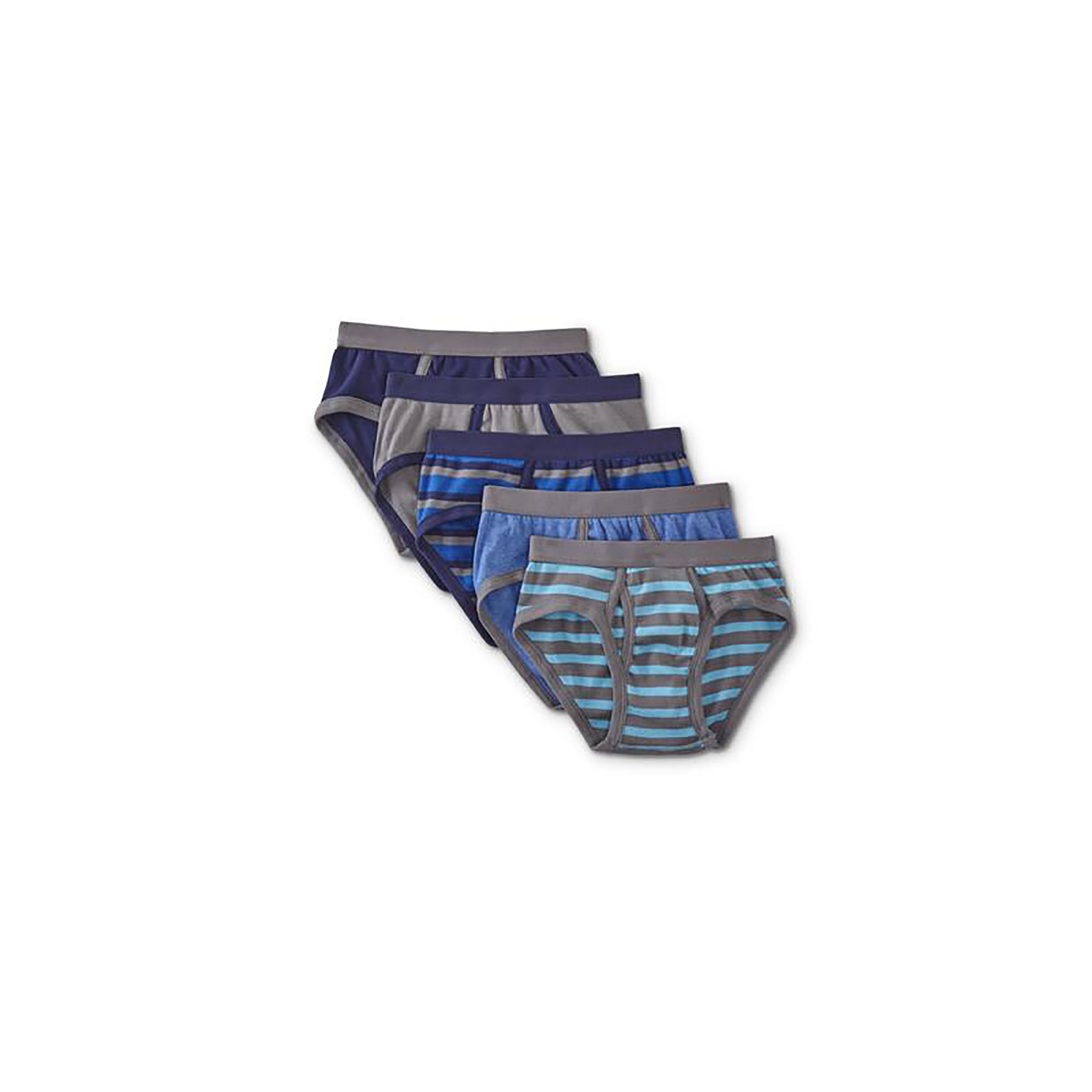 Boys' 5-Pack Briefs - Striped, Size: XS, Multi-color Boys' 5-Pack Briefs - Striped, Size: XS, Multi-color