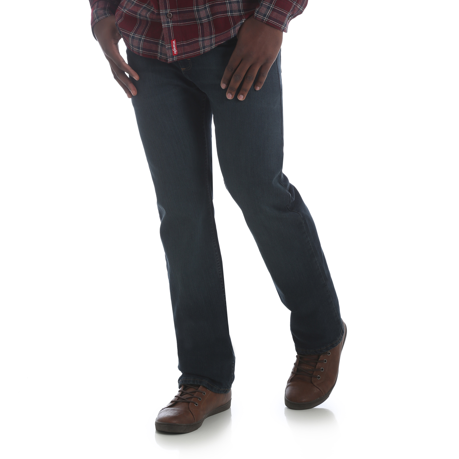Wrangler Men’s Straight-Fit Jeans, Size: 42, Blue Wrangler Men’s Straight-Fit Jeans, Size: 42, Blue