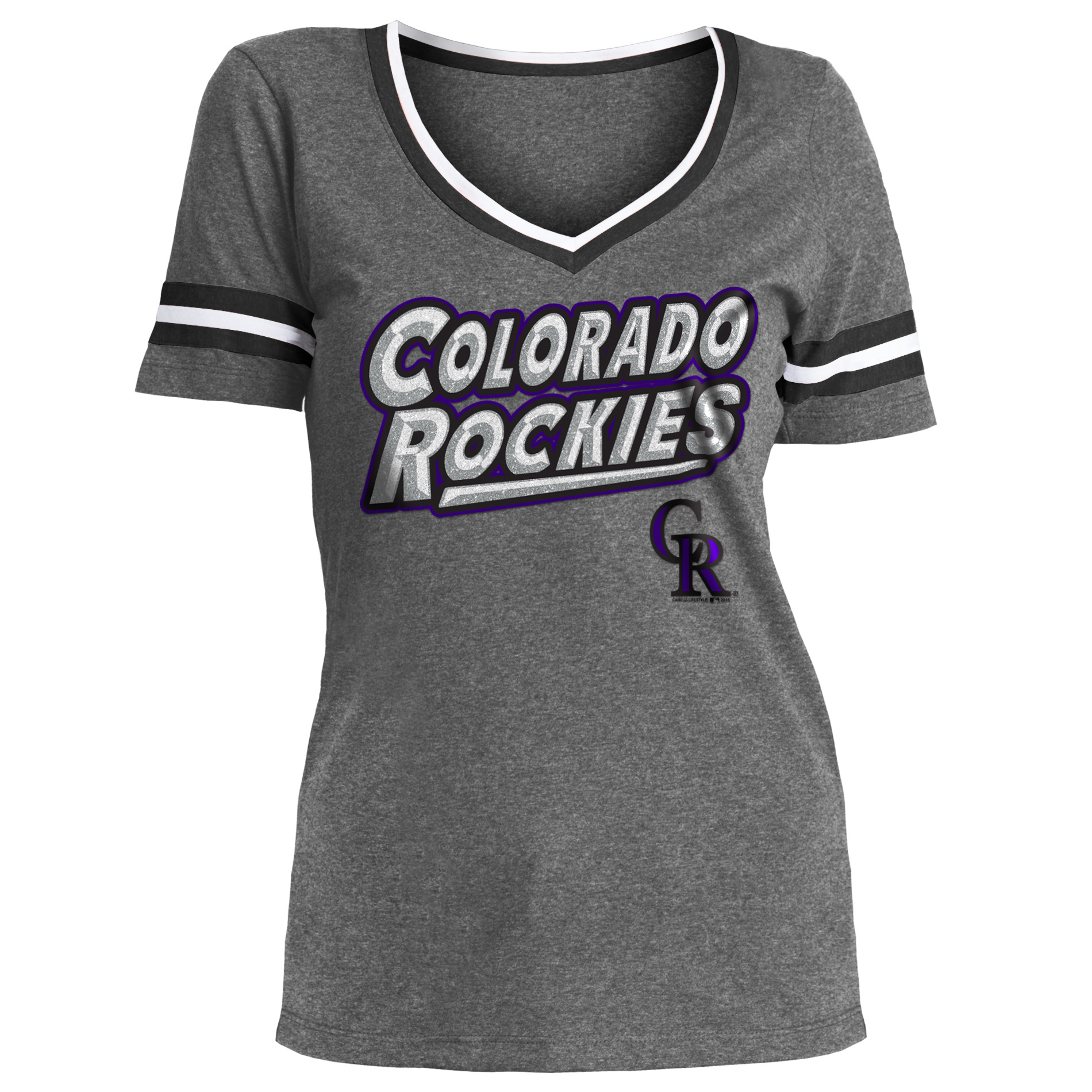 MLB Women’s V-Neck T-Shirt - Colorado Rockies, Size: Small MLB Women’s V-Neck T-Shirt - Colorado Rockies, Size: Small