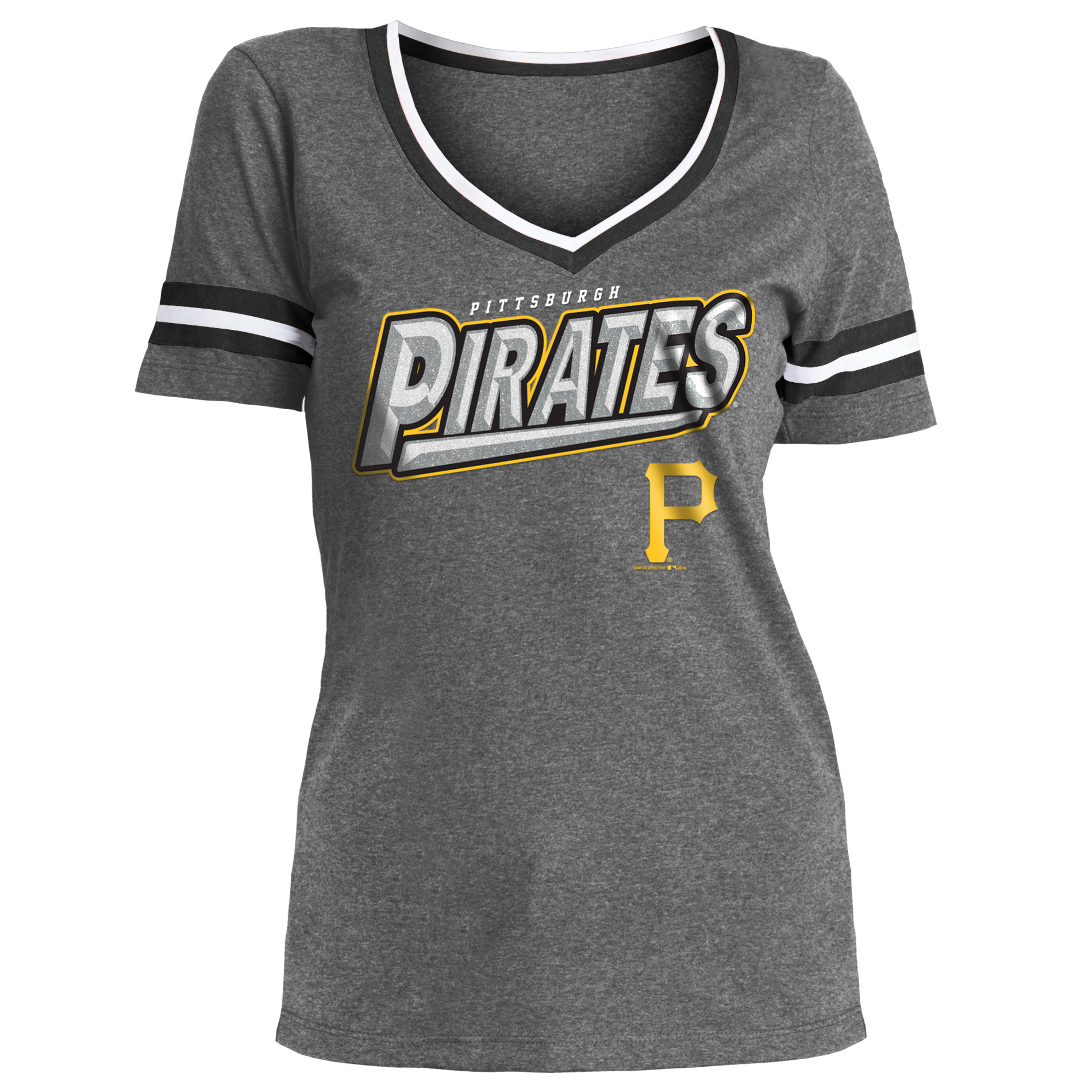 MLB Women’s V-Neck T-Shirt - Pittsburgh Pirates, Size: Small MLB Women’s V-Neck T-Shirt - Pittsburgh Pirates, Size: Small