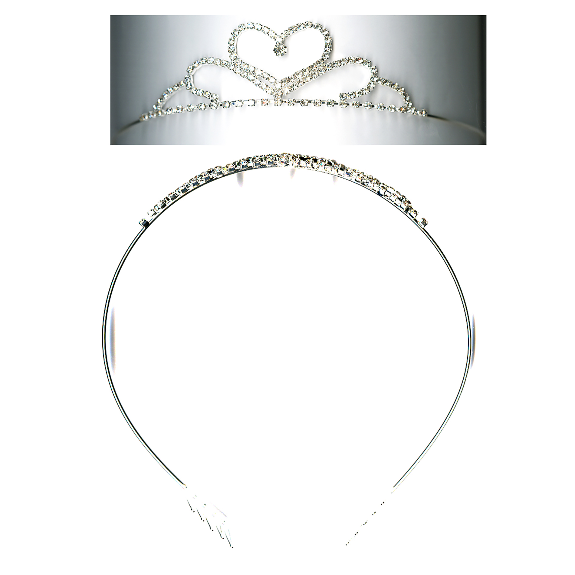 Piper Girls' Silvertone Tiara - Heart Piper Girls' Silvertone Tiara - Heart