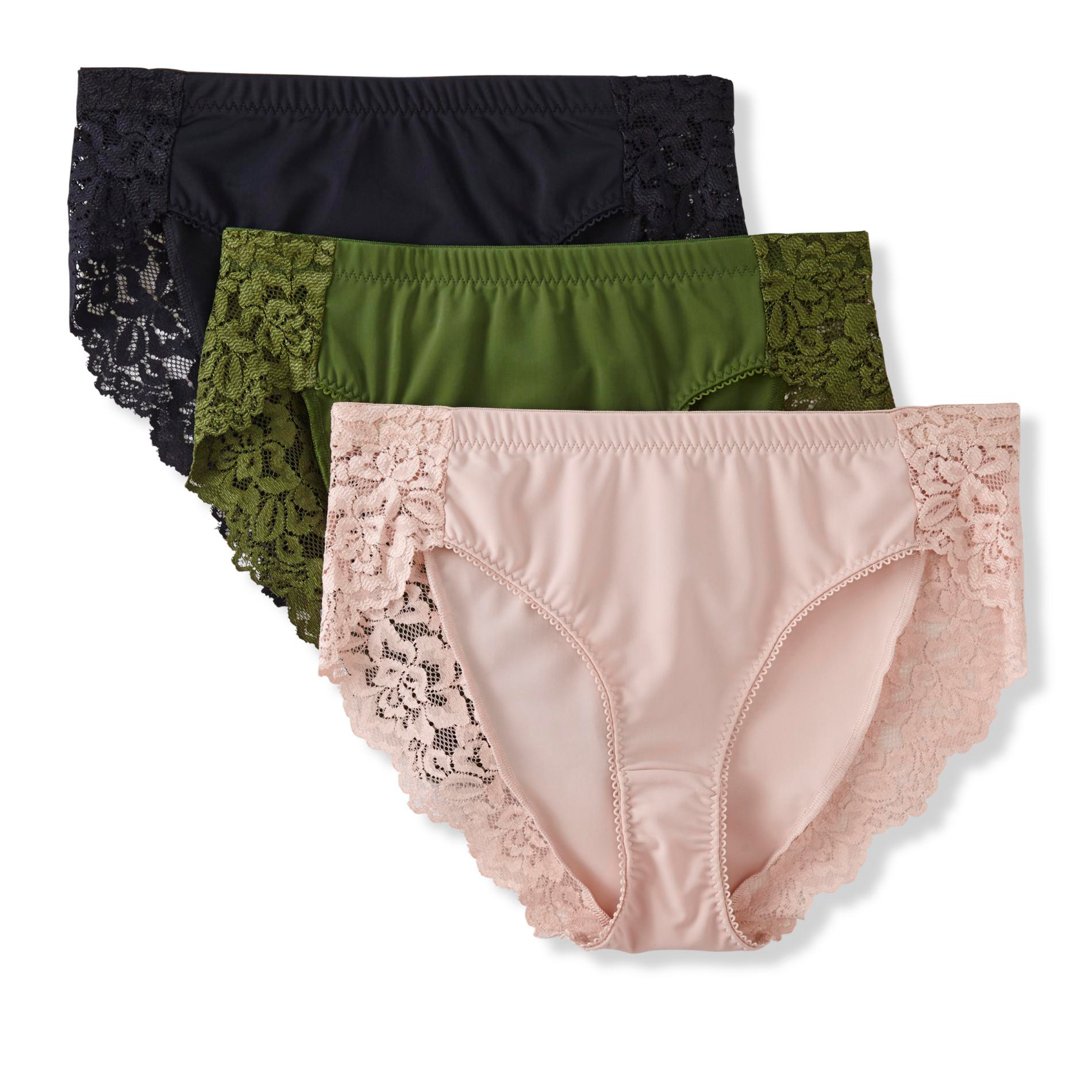 Pink K Women's 3Pack HighCut Brief Panties Shop Your Way Online