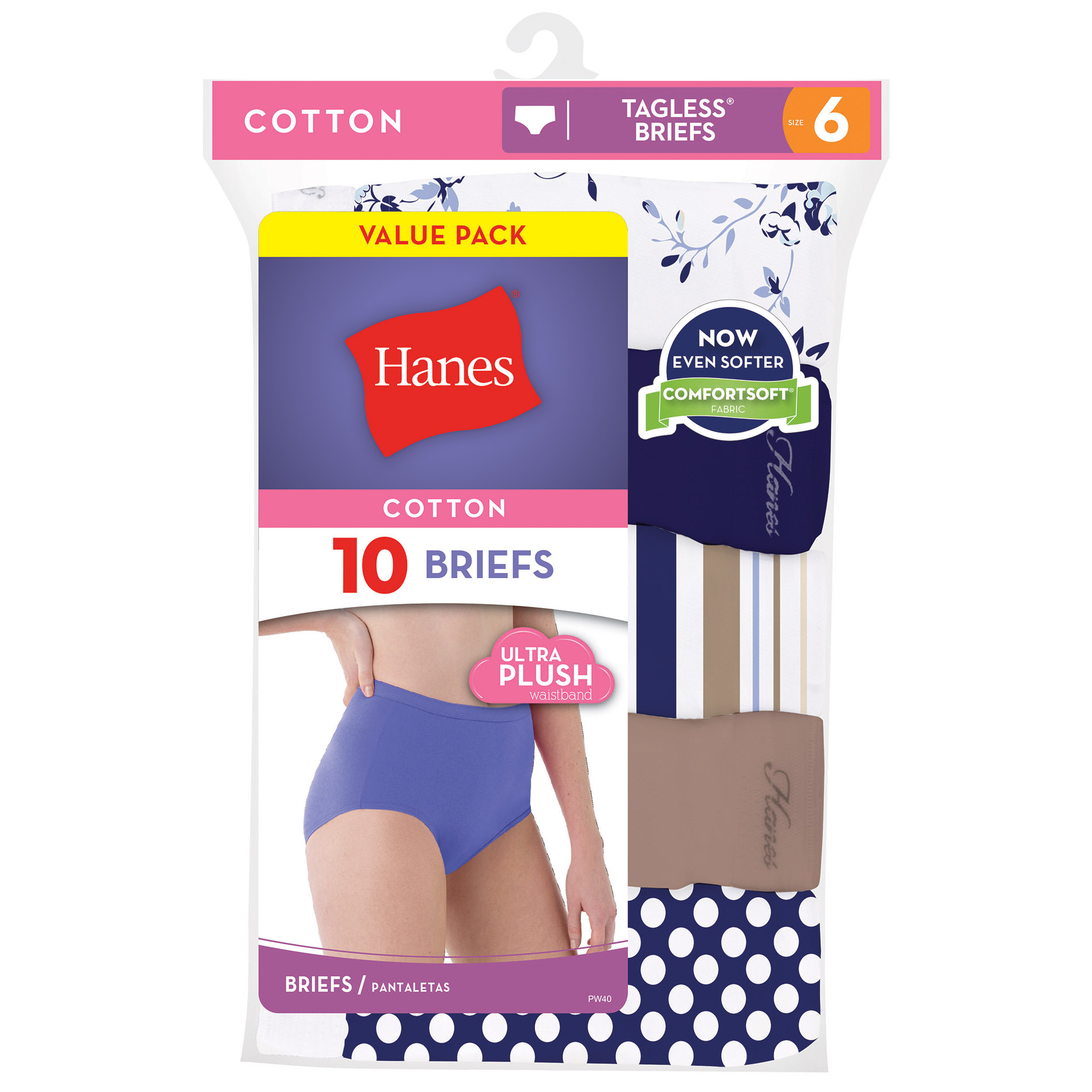 Hanes Women's 10-Pack Brief Panties - Assorted