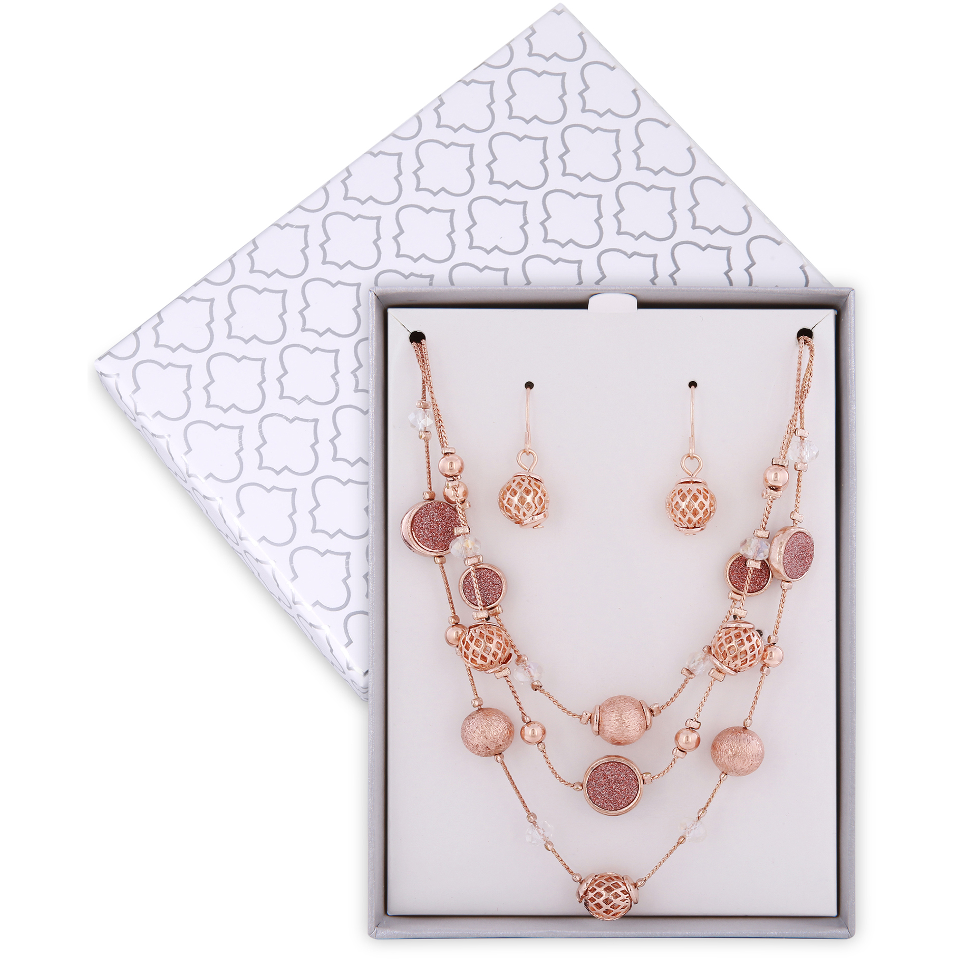 Embellished Necklace & Earrings Set